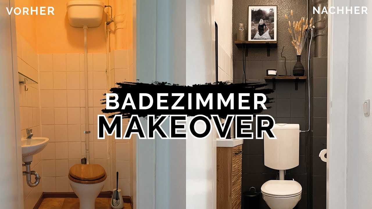 Diy Bad Makeover - Altes Badezimmer Neu Streichen | Komplettes Bad  Renovieren | Kleinstadtcoco inside Badezimmer Makeover